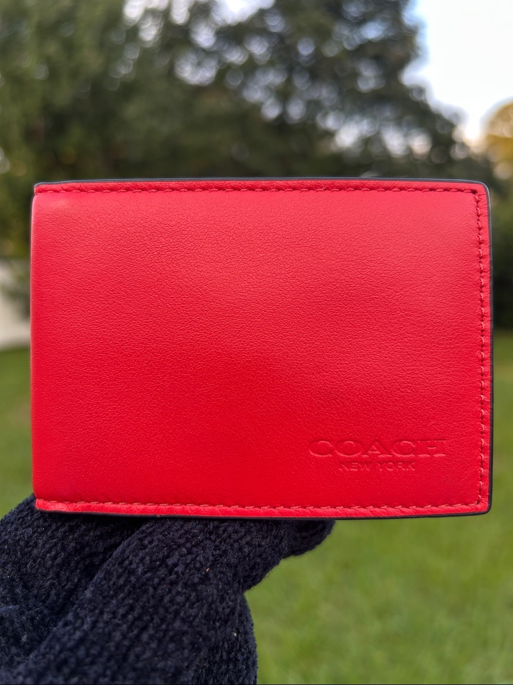 Coach bifold wallet with ID window